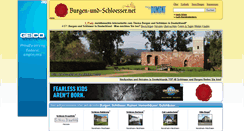 Desktop Screenshot of burgen-und-schloesser.net
